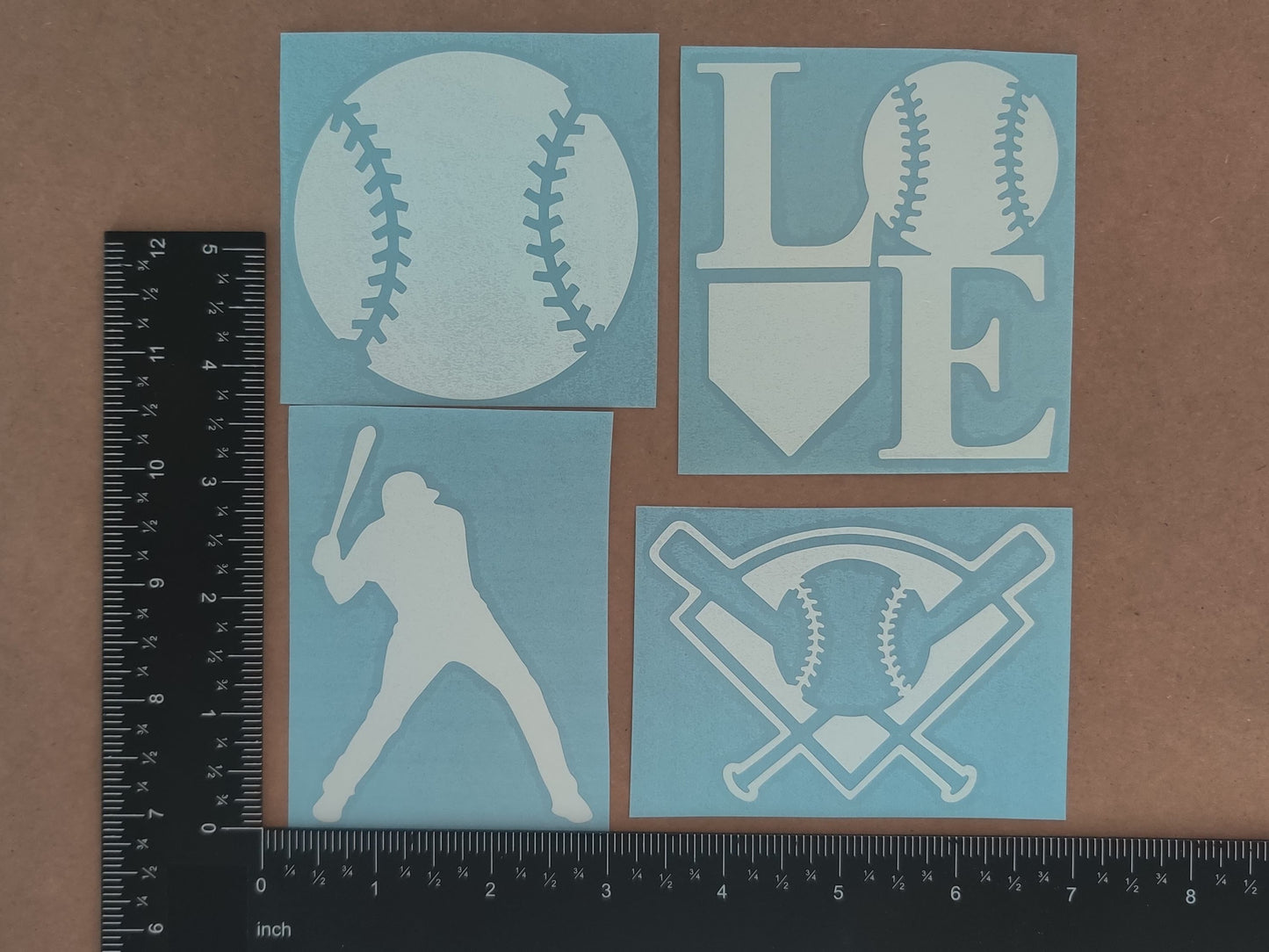 Baseball Decals 4 pack