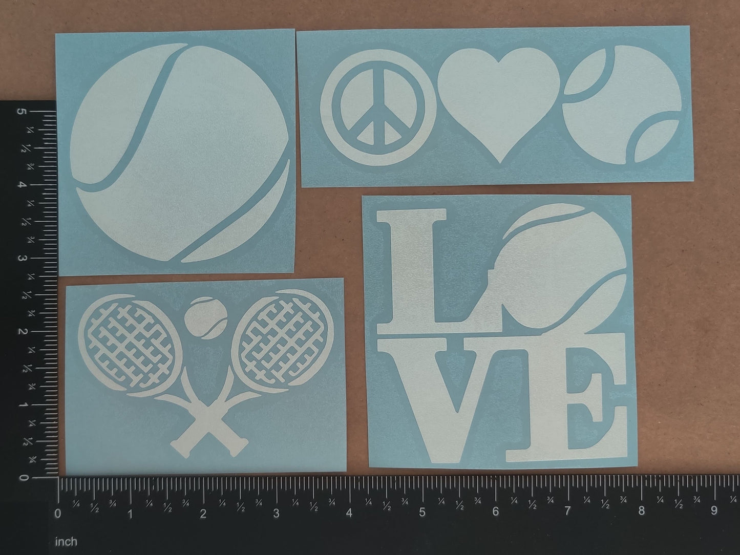 Tennis Decals 4 pack