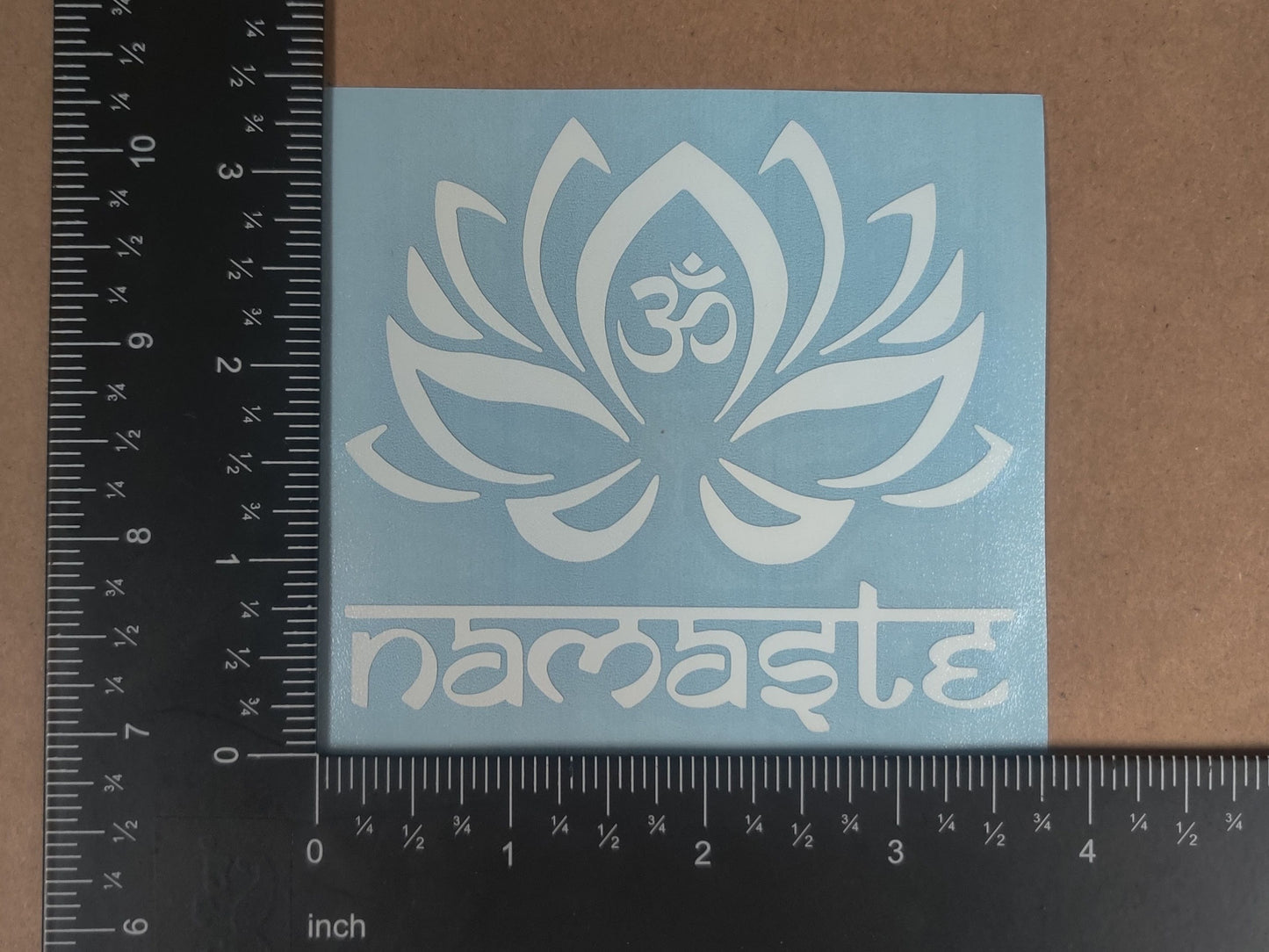 Om (Aum) Namaste Lotus Decal 4 Pack
