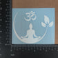 Om (Aum) Namaste Lotus Decal 4 Pack