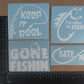 Fishing Decals 4 pack