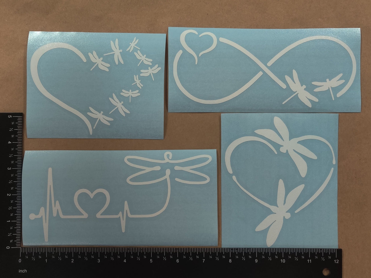 Dragonfly Inspired Decal 4 Pack