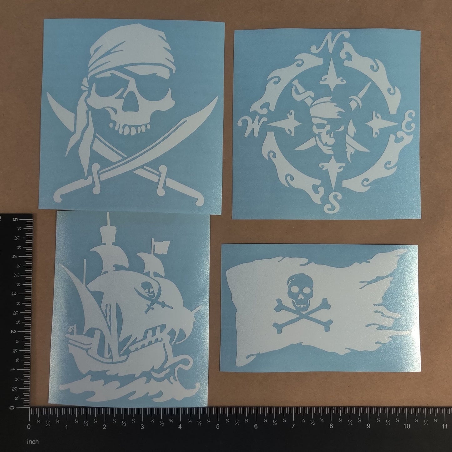 Pirate Decals 4 pack