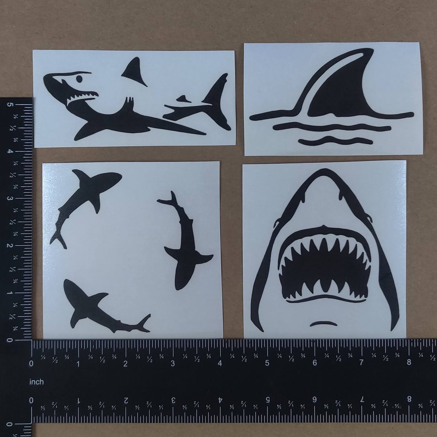 Shark Decal 4 Pack