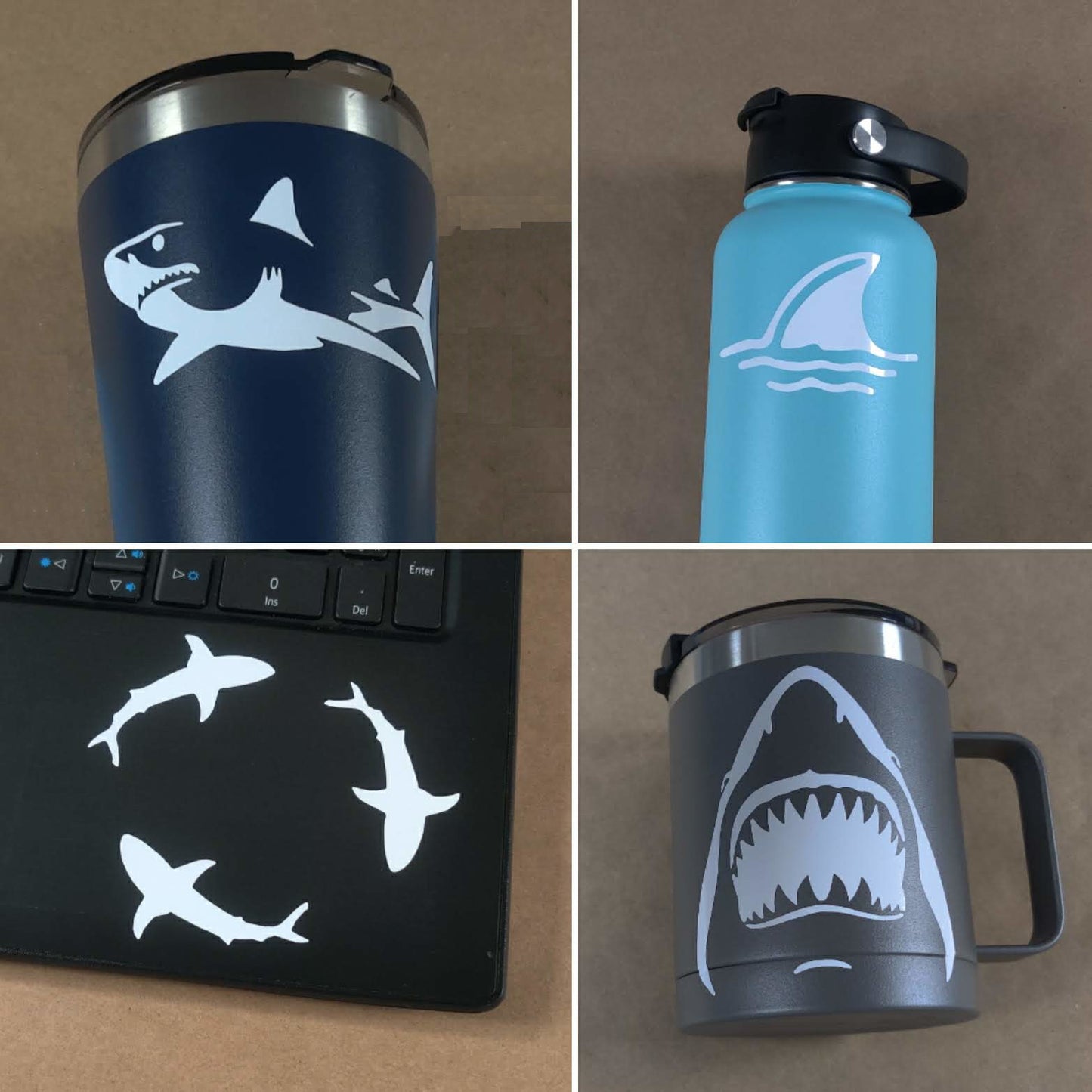 Shark Decal 4 Pack