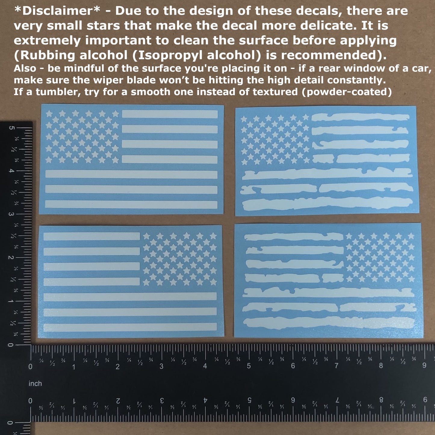 American Flag Decal 4 Pack