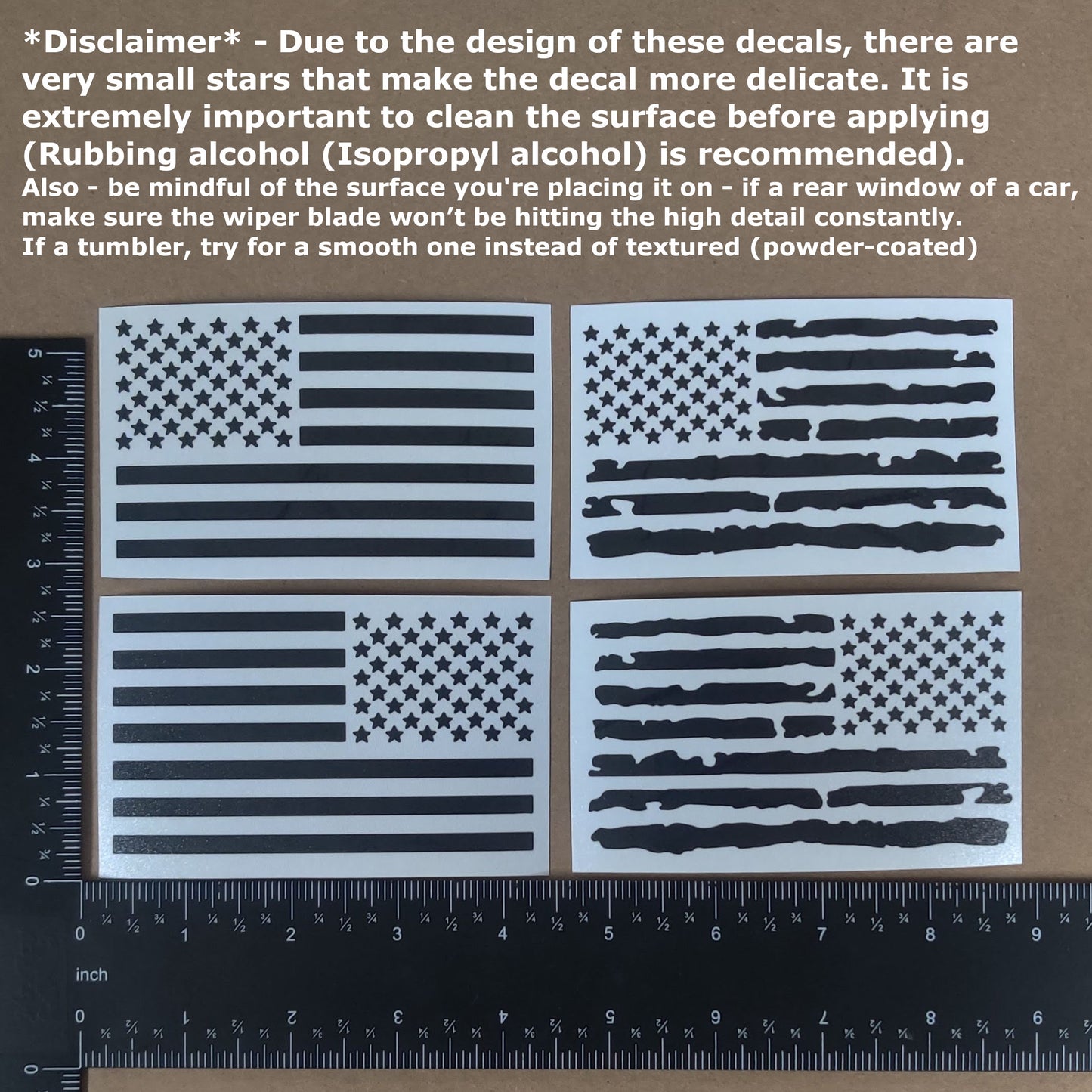 American Flag Decal 4 Pack