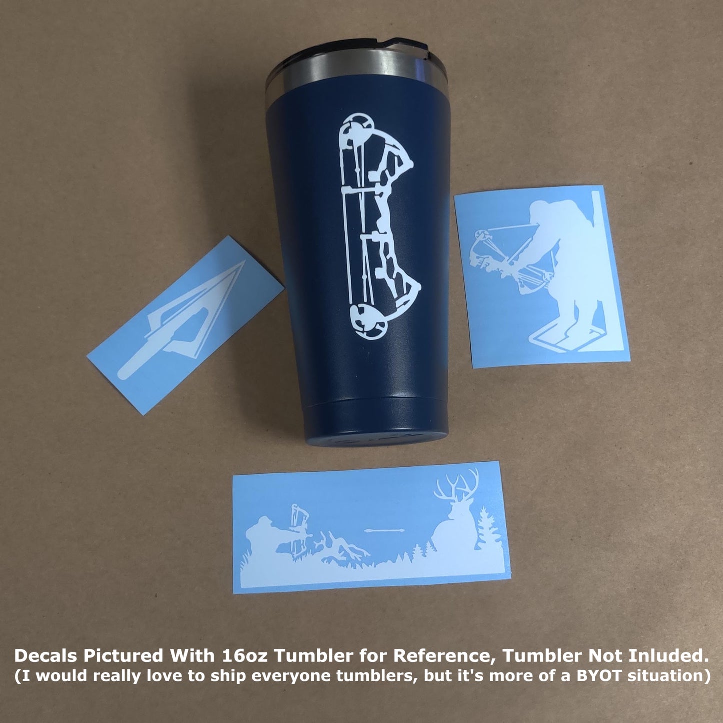 Bow Hunting Decal 4 Pack