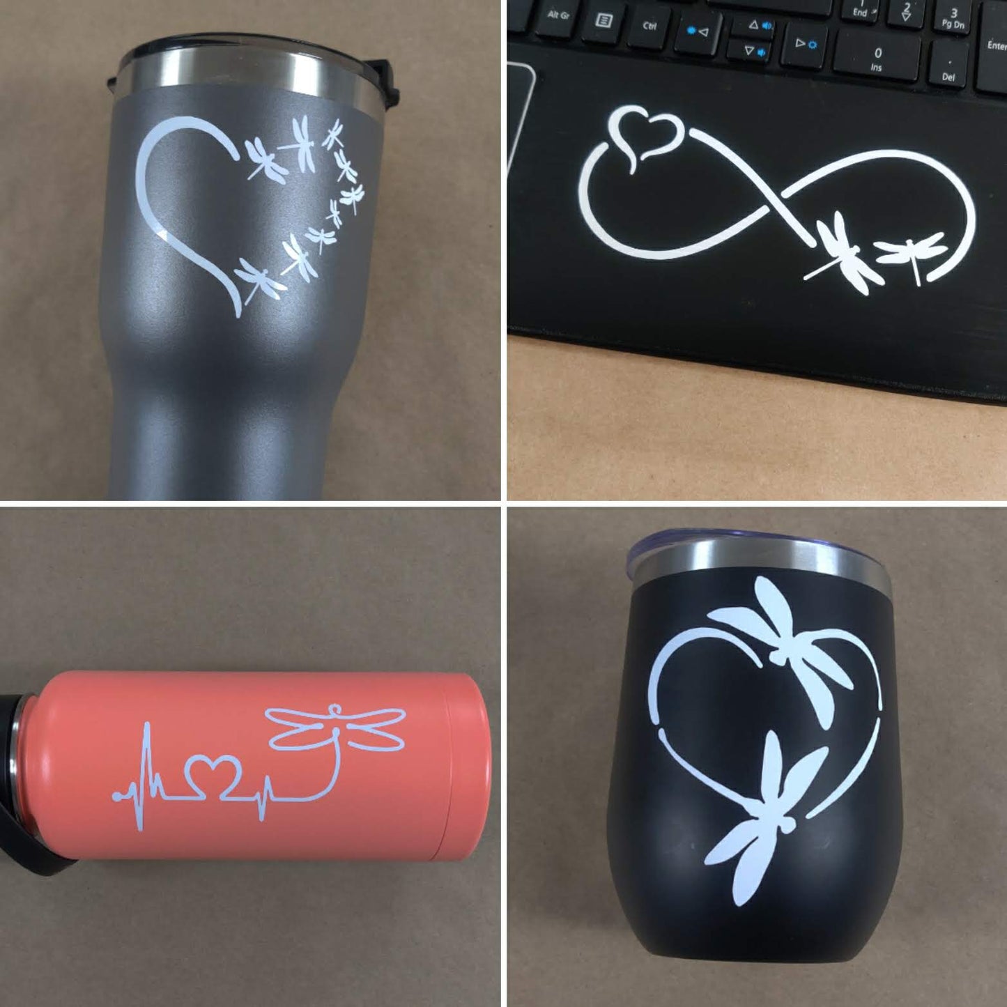 Dragonfly Inspired Decal 4 Pack