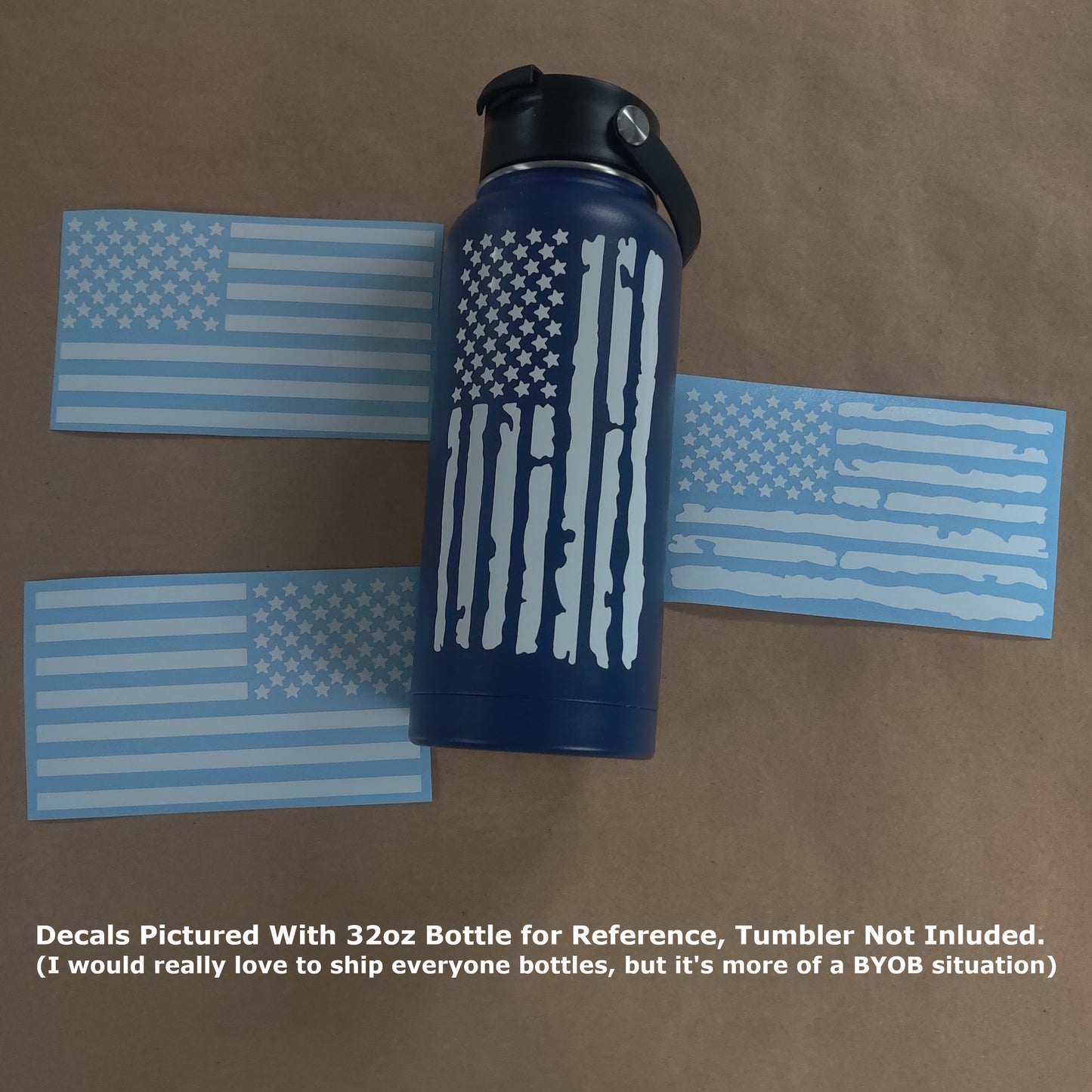 American Flag Decal 4 Pack