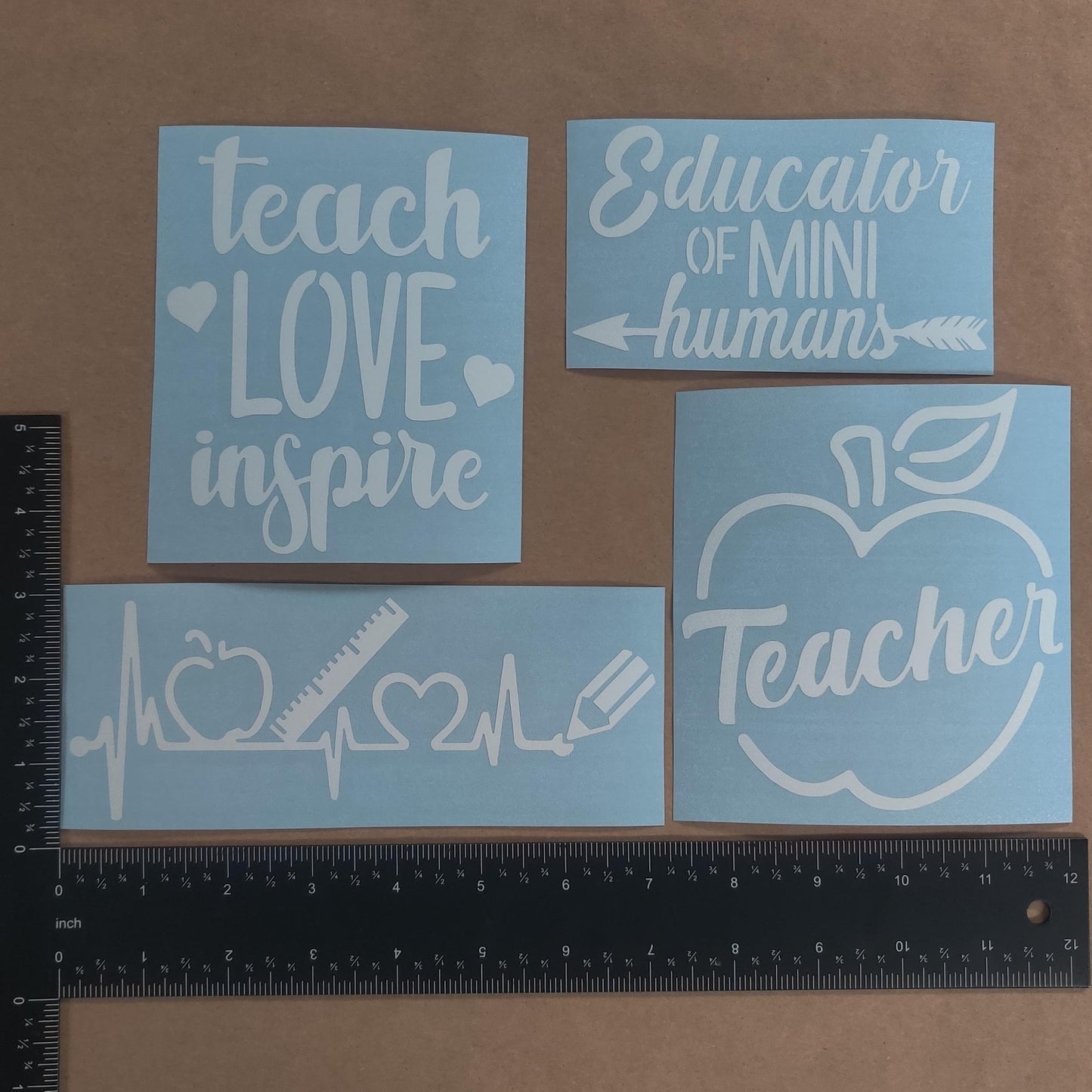 Teacher Decals 4 Pack