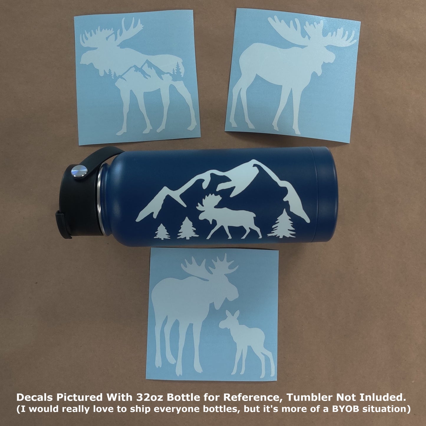 Moose Decal 4-Pack