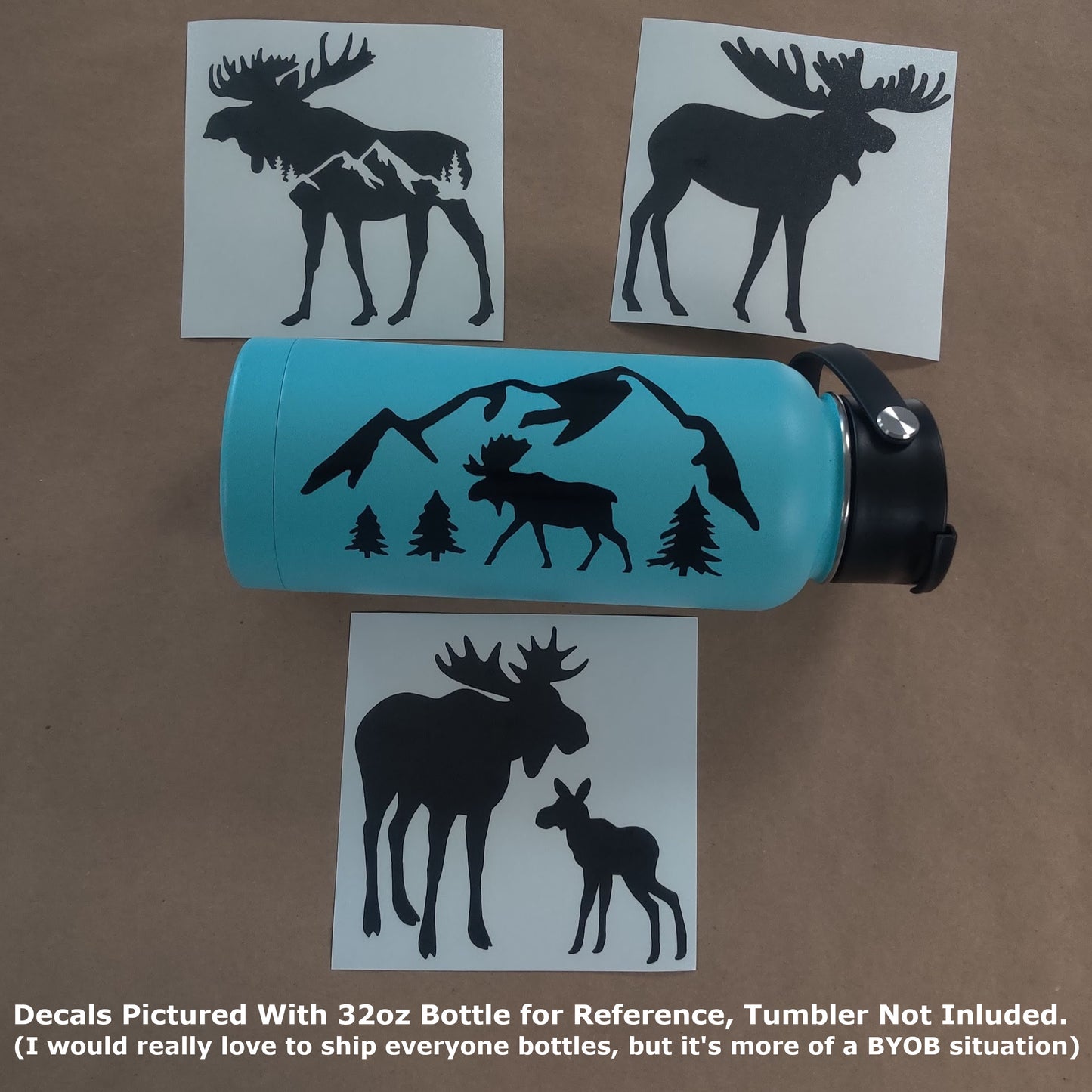 Moose Decal 4-Pack