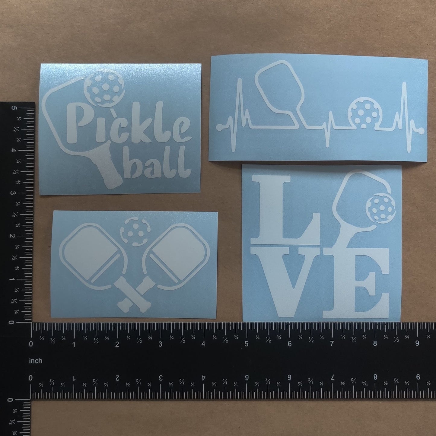 Pickleball Decal 4 Pack