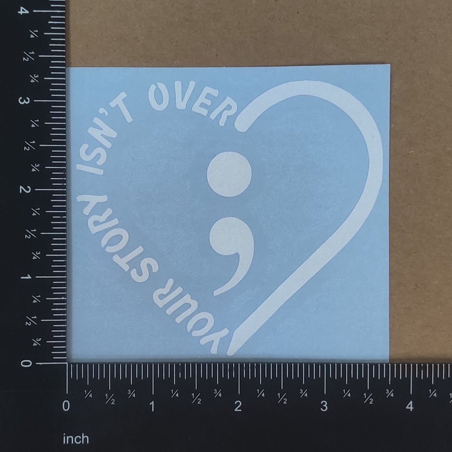 Semicolon Decal 4 Pack