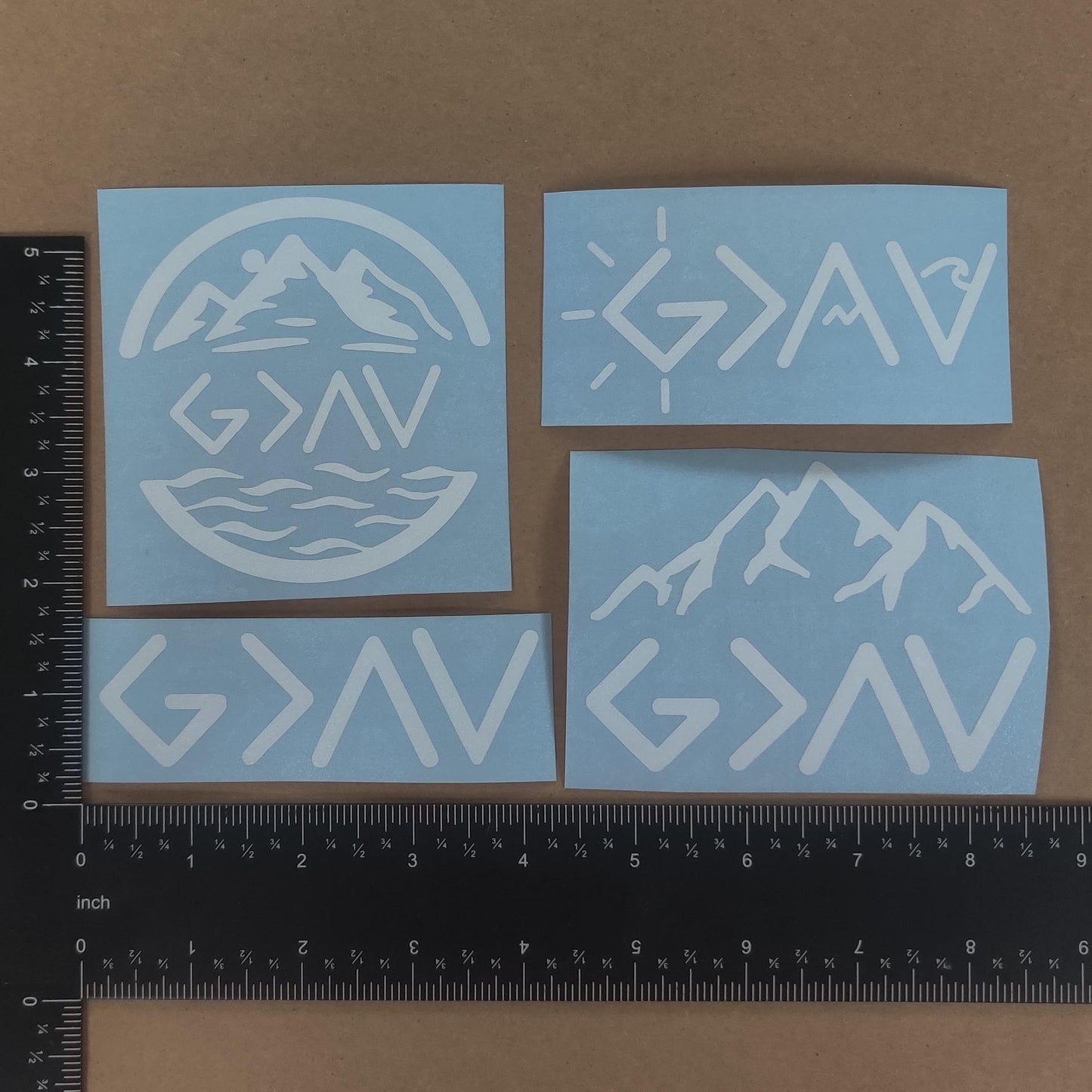 God Greater Than Highs and Lows Decal 4 Pack