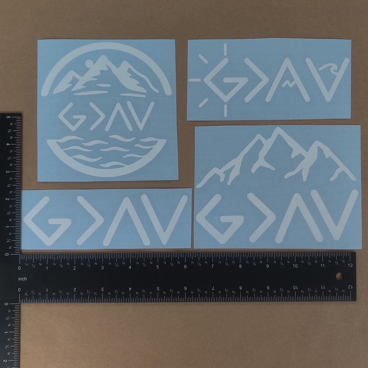 God Greater Than Highs and Lows Decal 4 Pack
