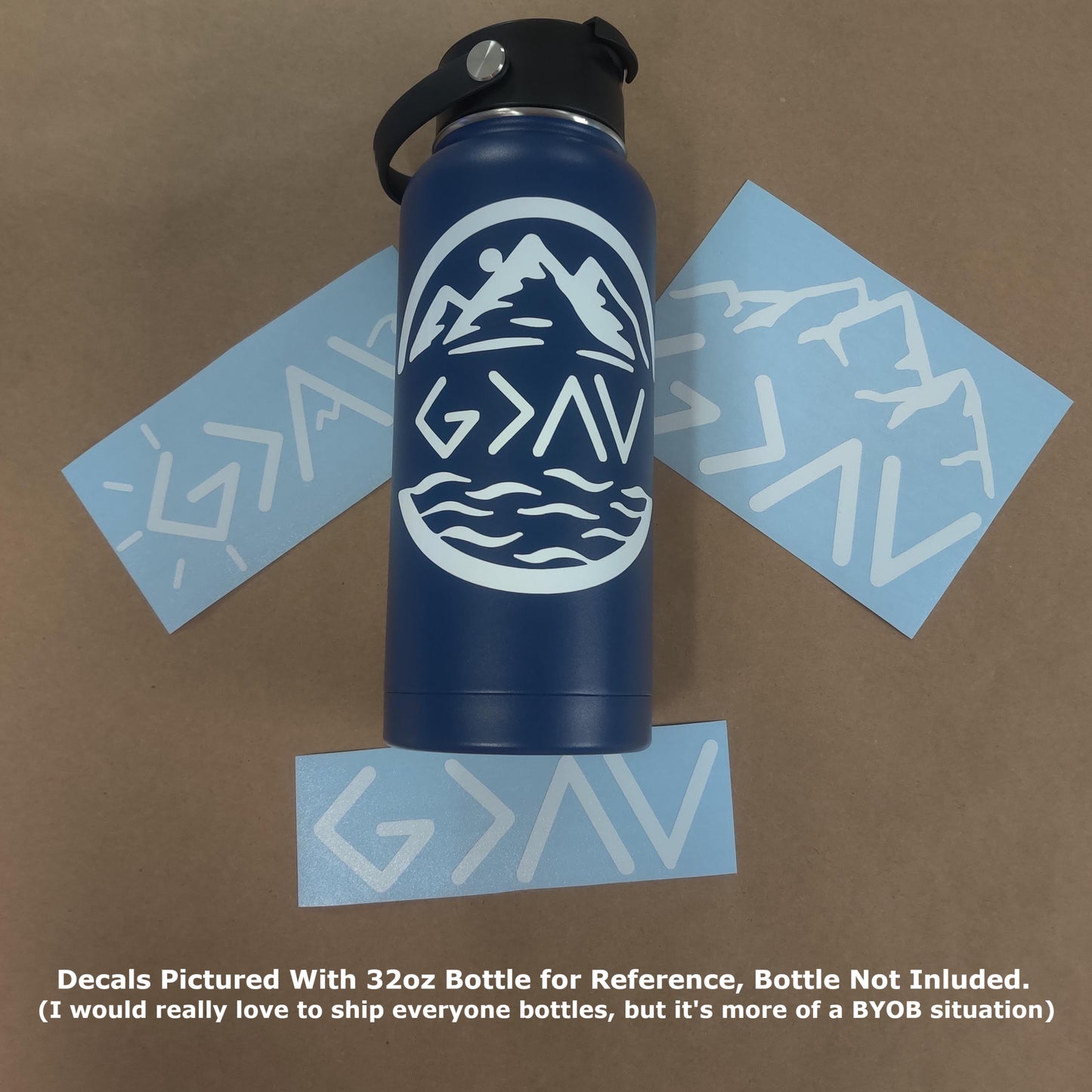 God Greater Than Highs and Lows Decal 4 Pack