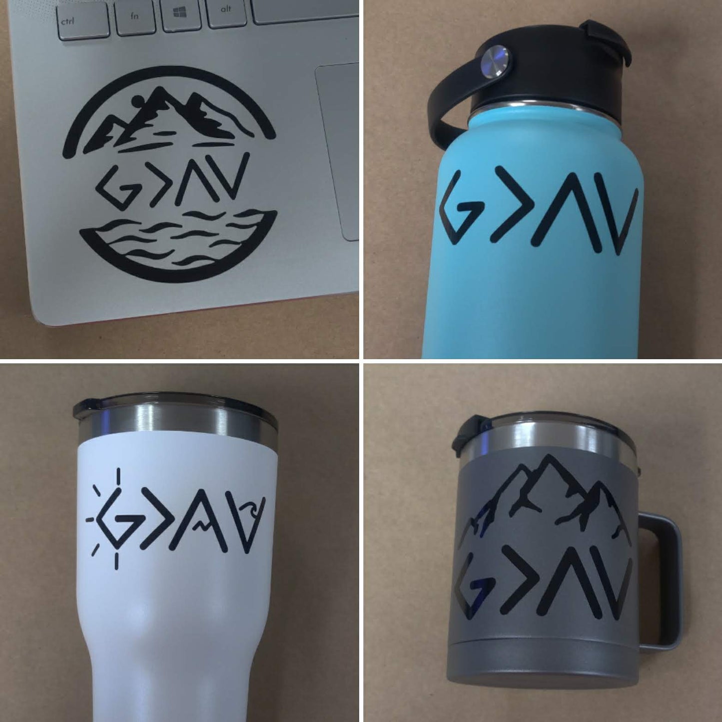 God Greater Than Highs and Lows Decal 4 Pack