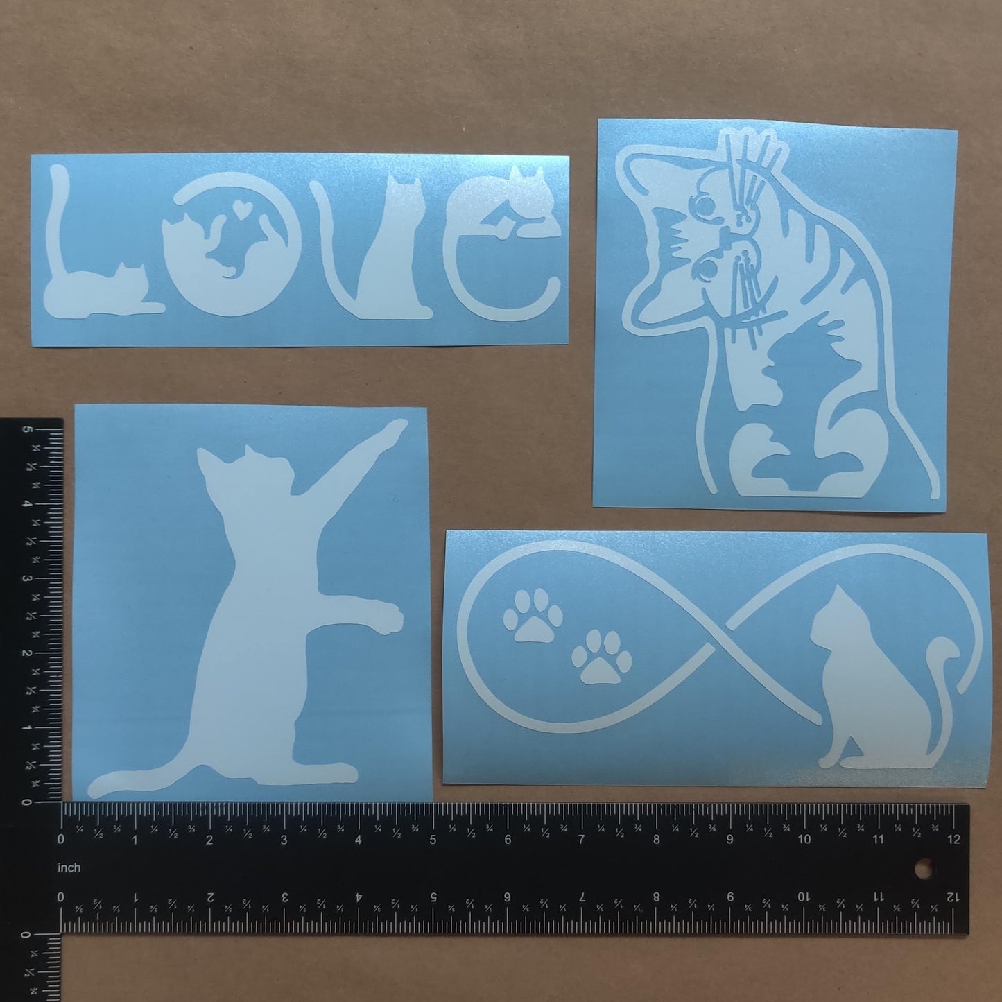 Cat Decal 4 Pack