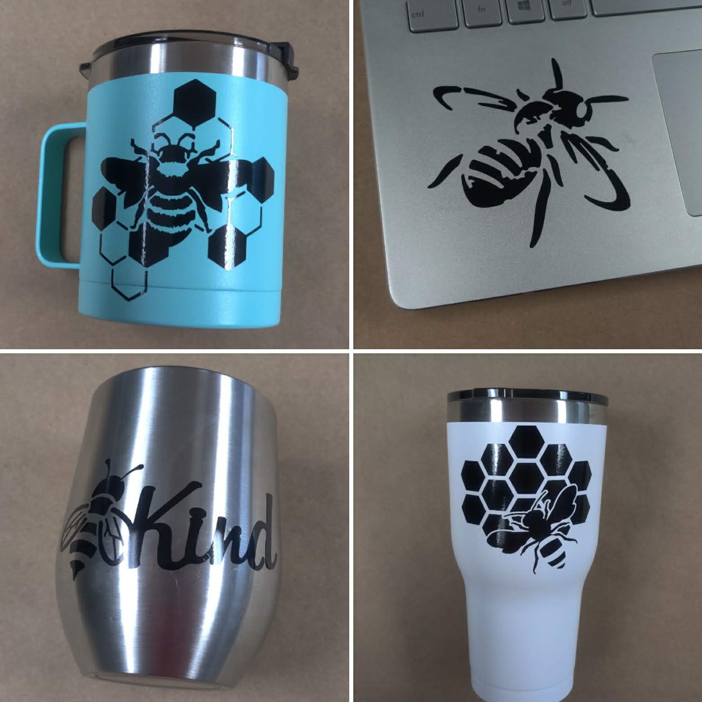 Honey Bee Decal 4 Pack