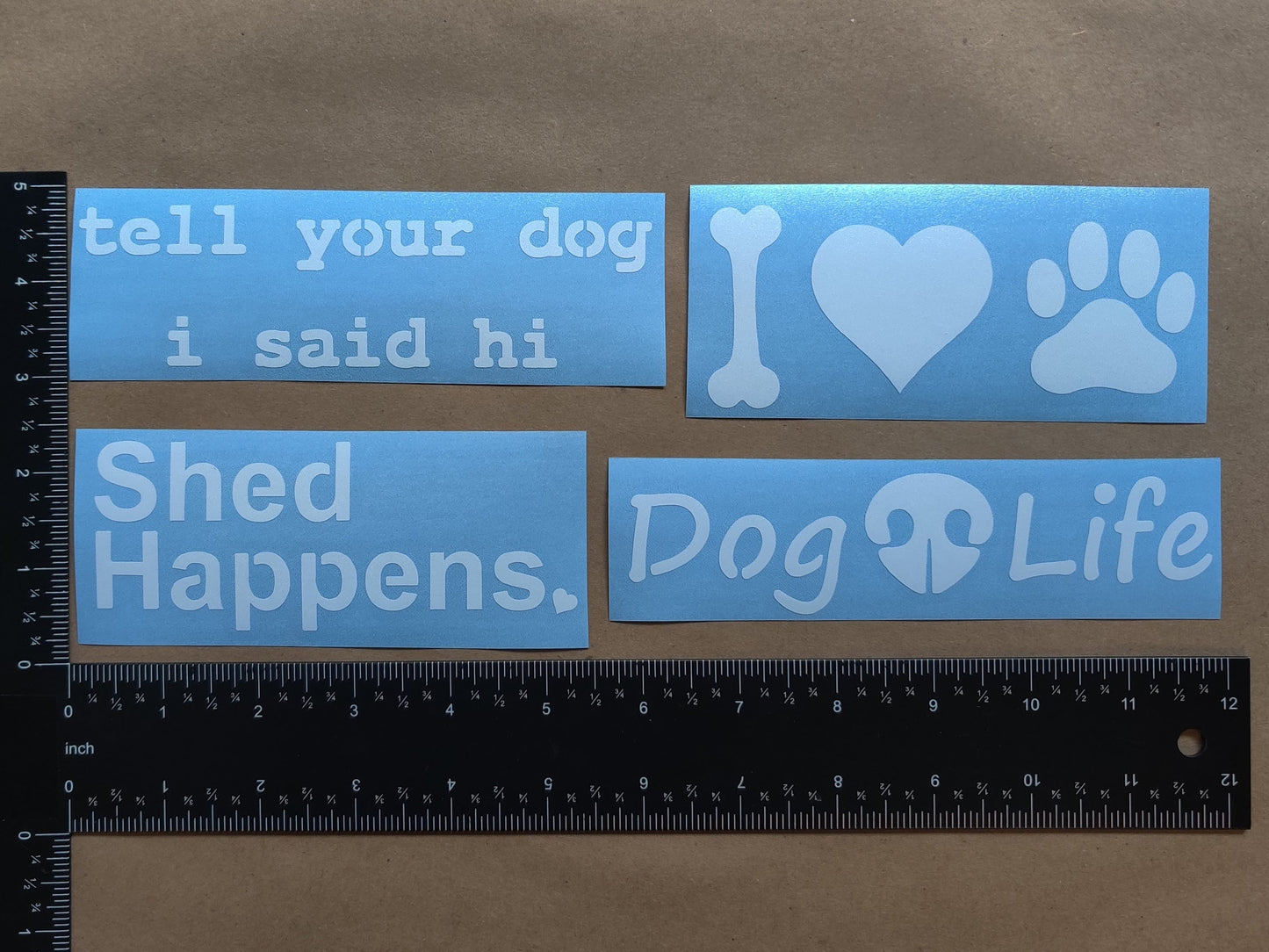 Dog Decal 4 Pack
