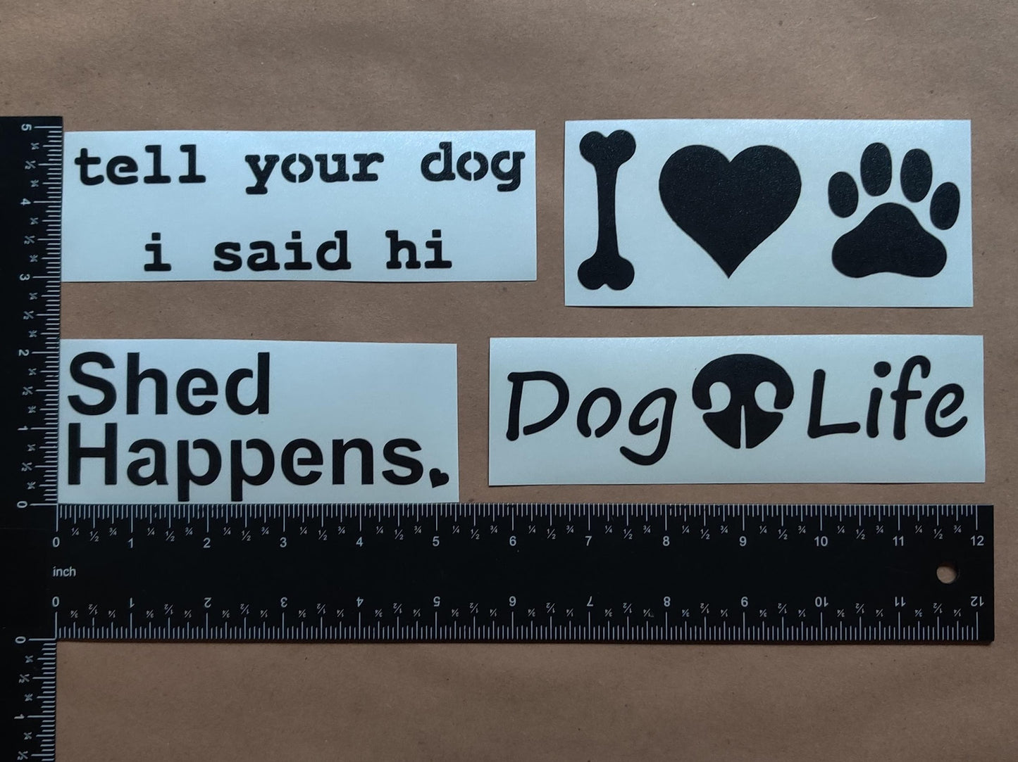 Dog Decal 4 Pack