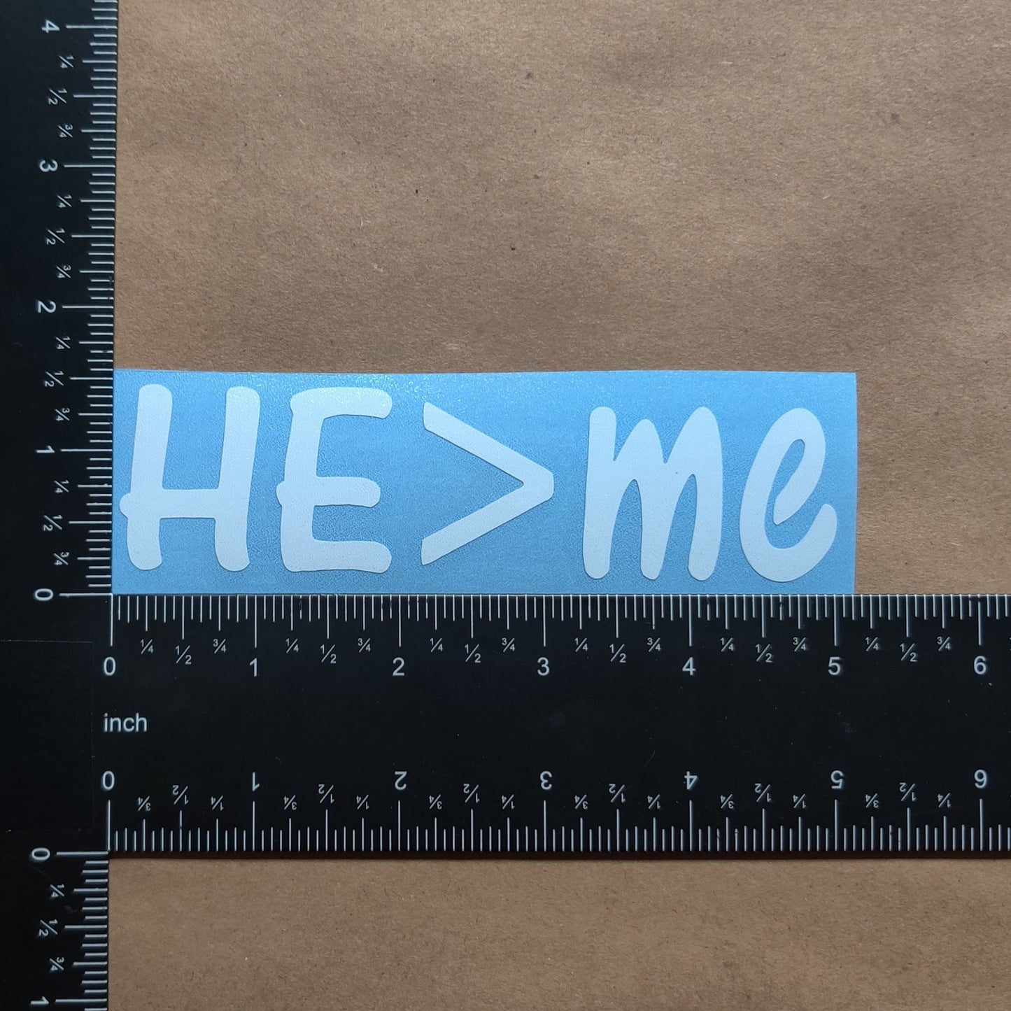 He Greater Than Me Decal 4 Pack