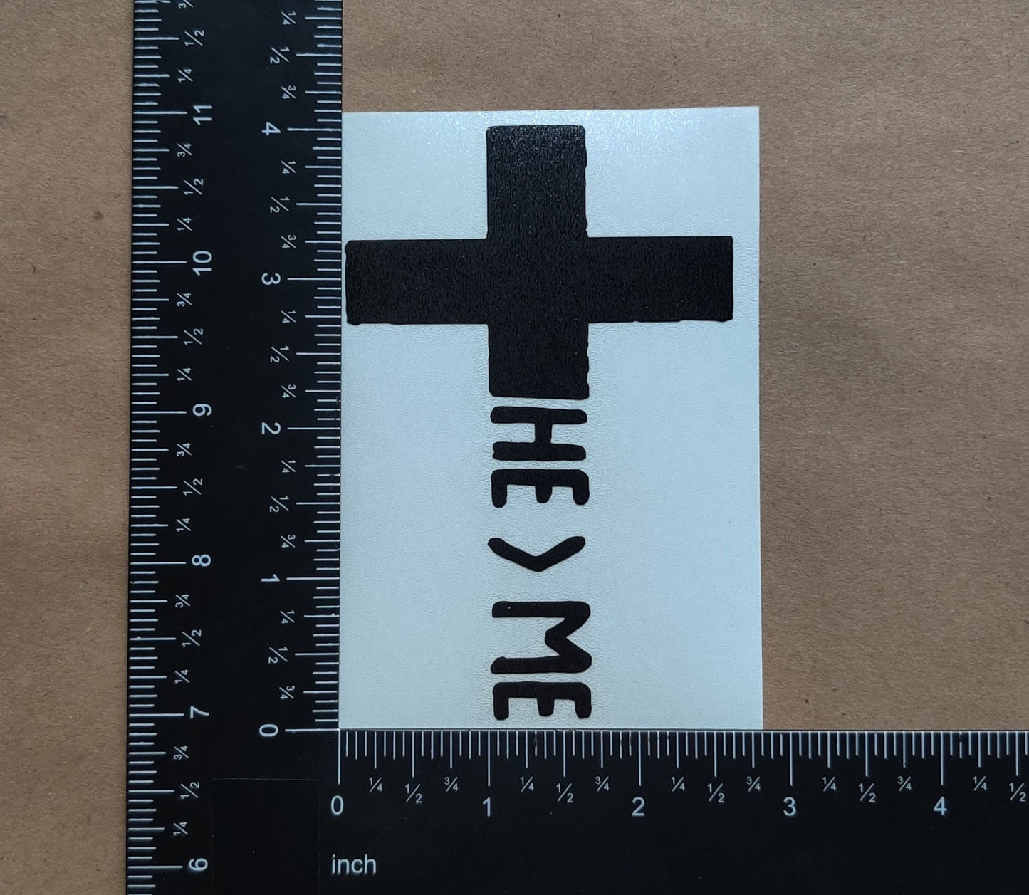 He Greater Than Me Decal 4 Pack