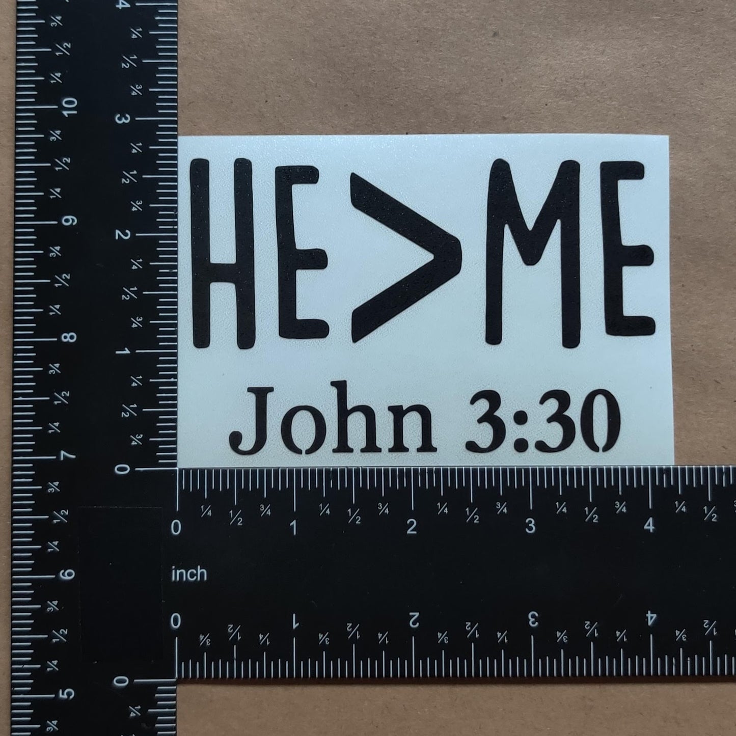 He Greater Than Me Decal 4 Pack