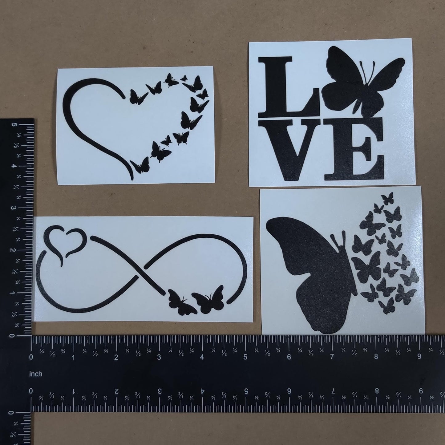 Butterfly decal 4 pack