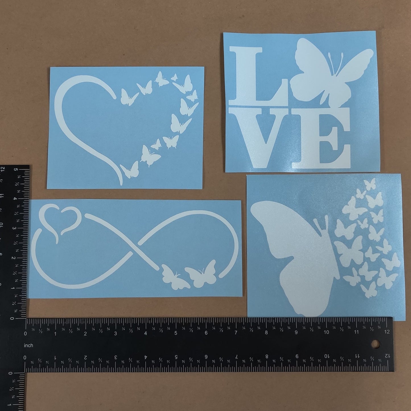 Butterfly decal 4 pack