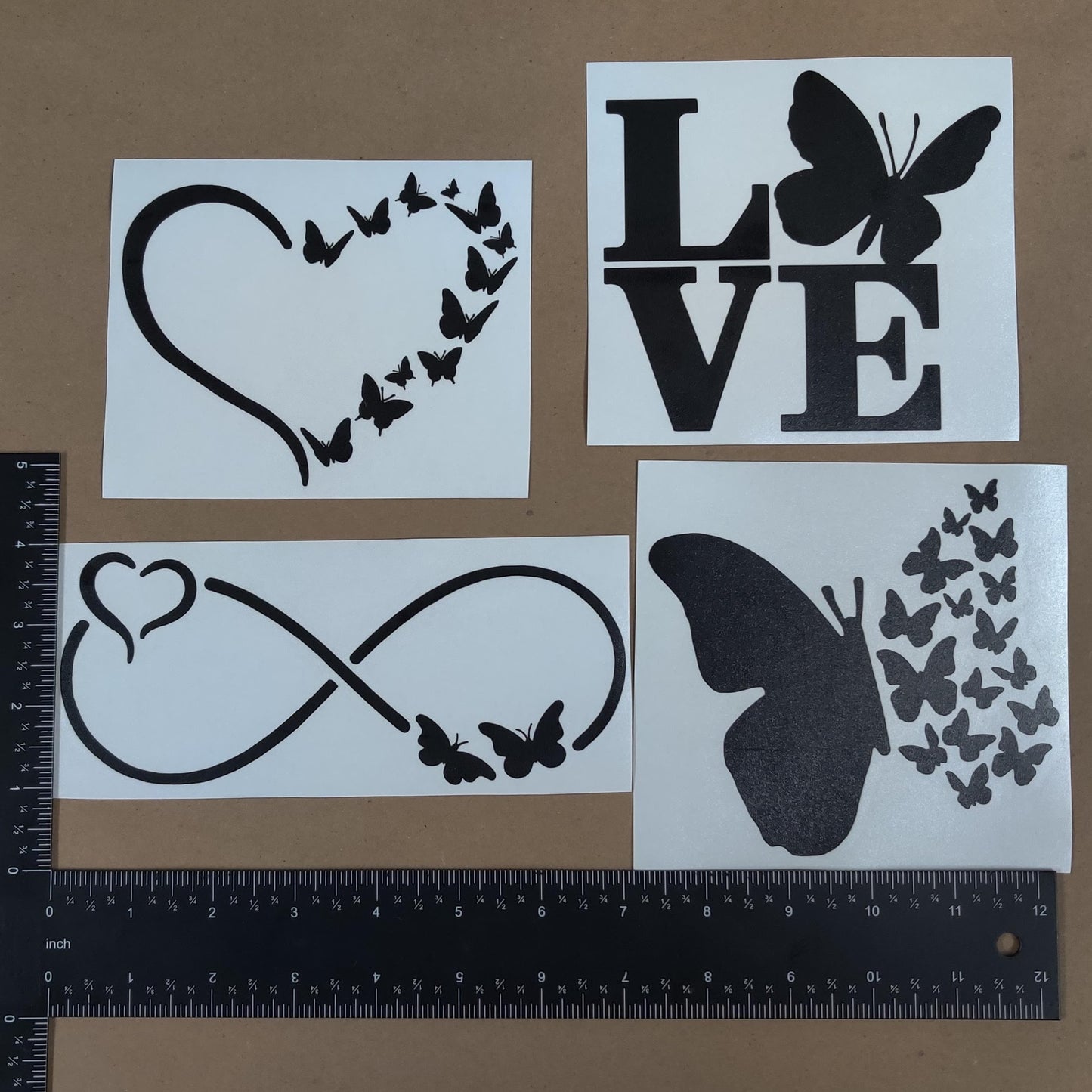 Butterfly decal 4 pack