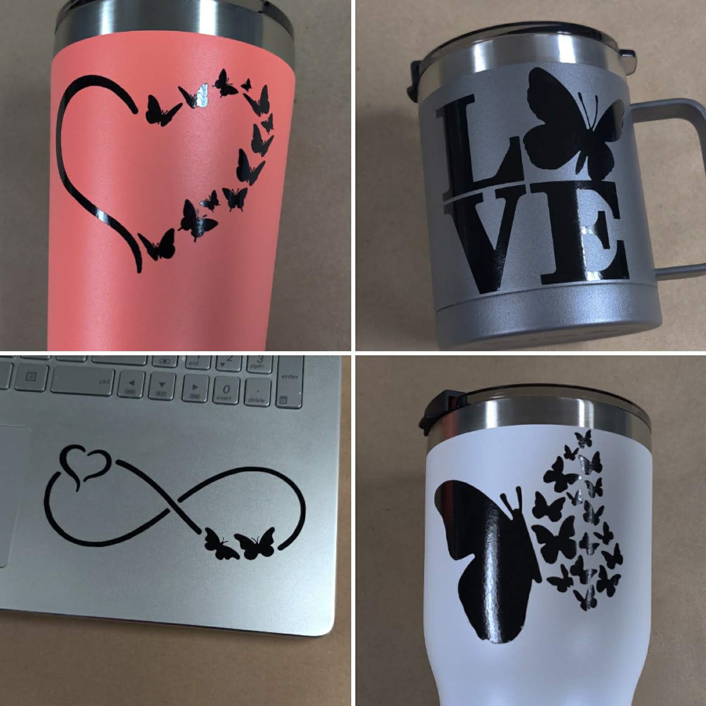 Butterfly decal 4 pack