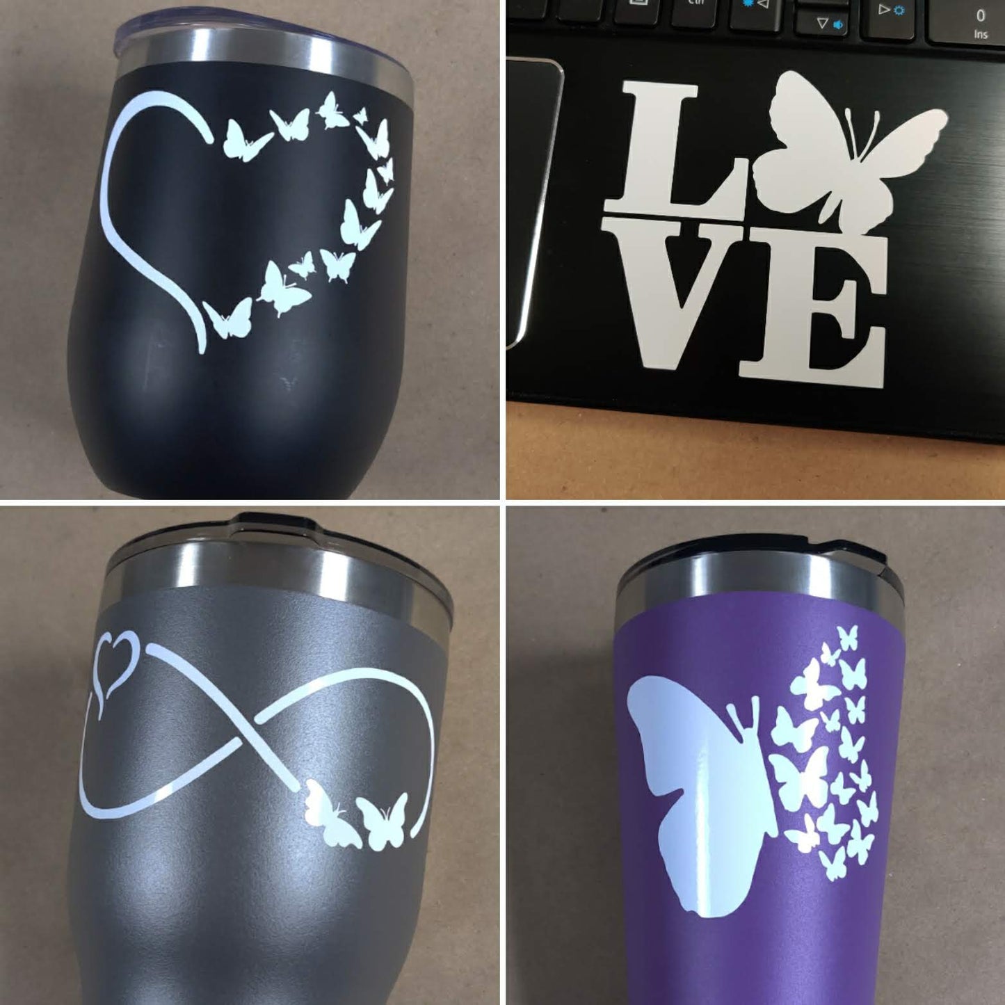 Butterfly decal 4 pack