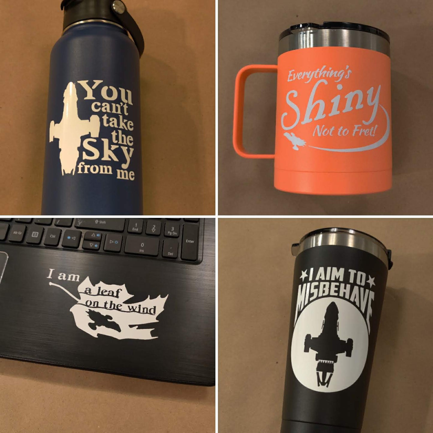 Firefly Quotes Decal 4 Pack