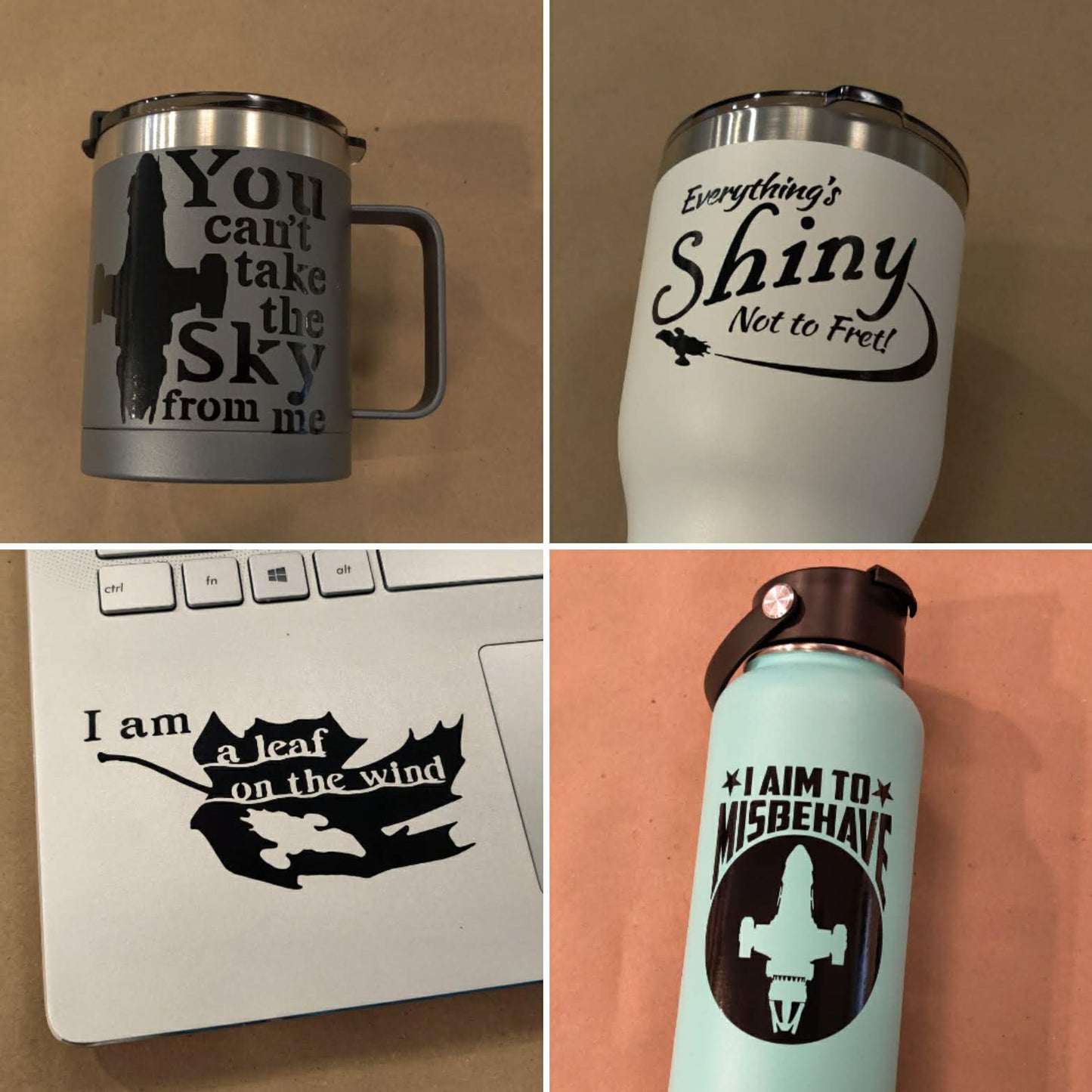Firefly Quotes Decal 4 Pack