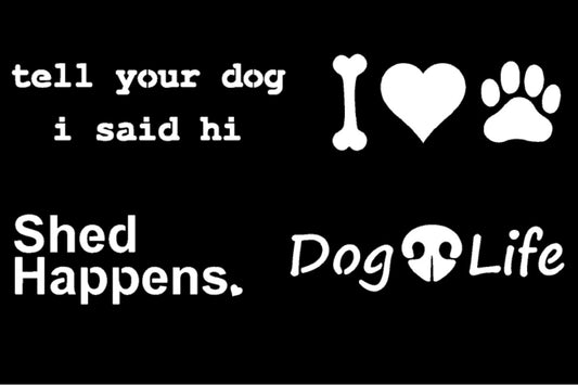 Dog Decal 4 Pack