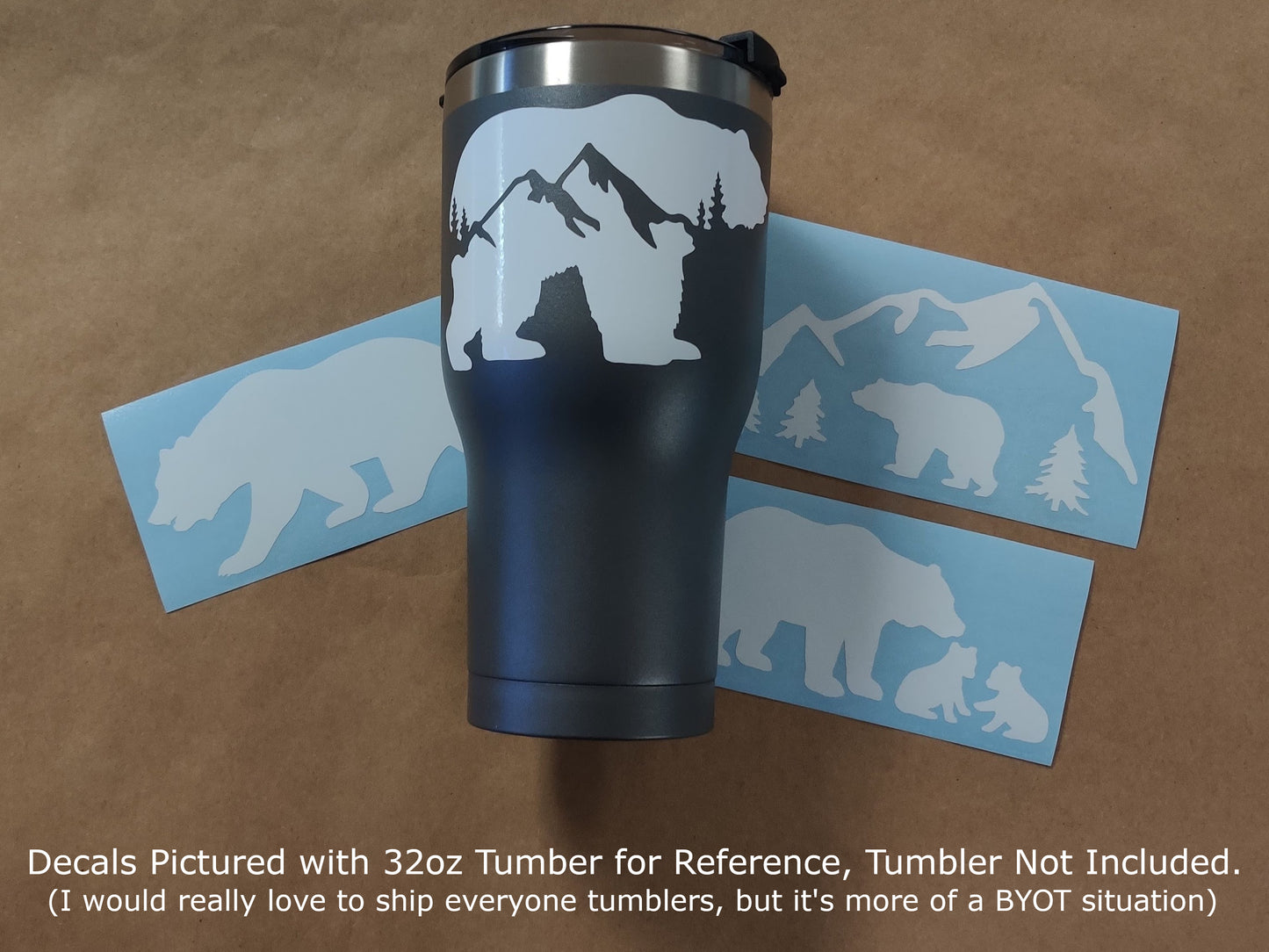 Bear Decal 4-Pack