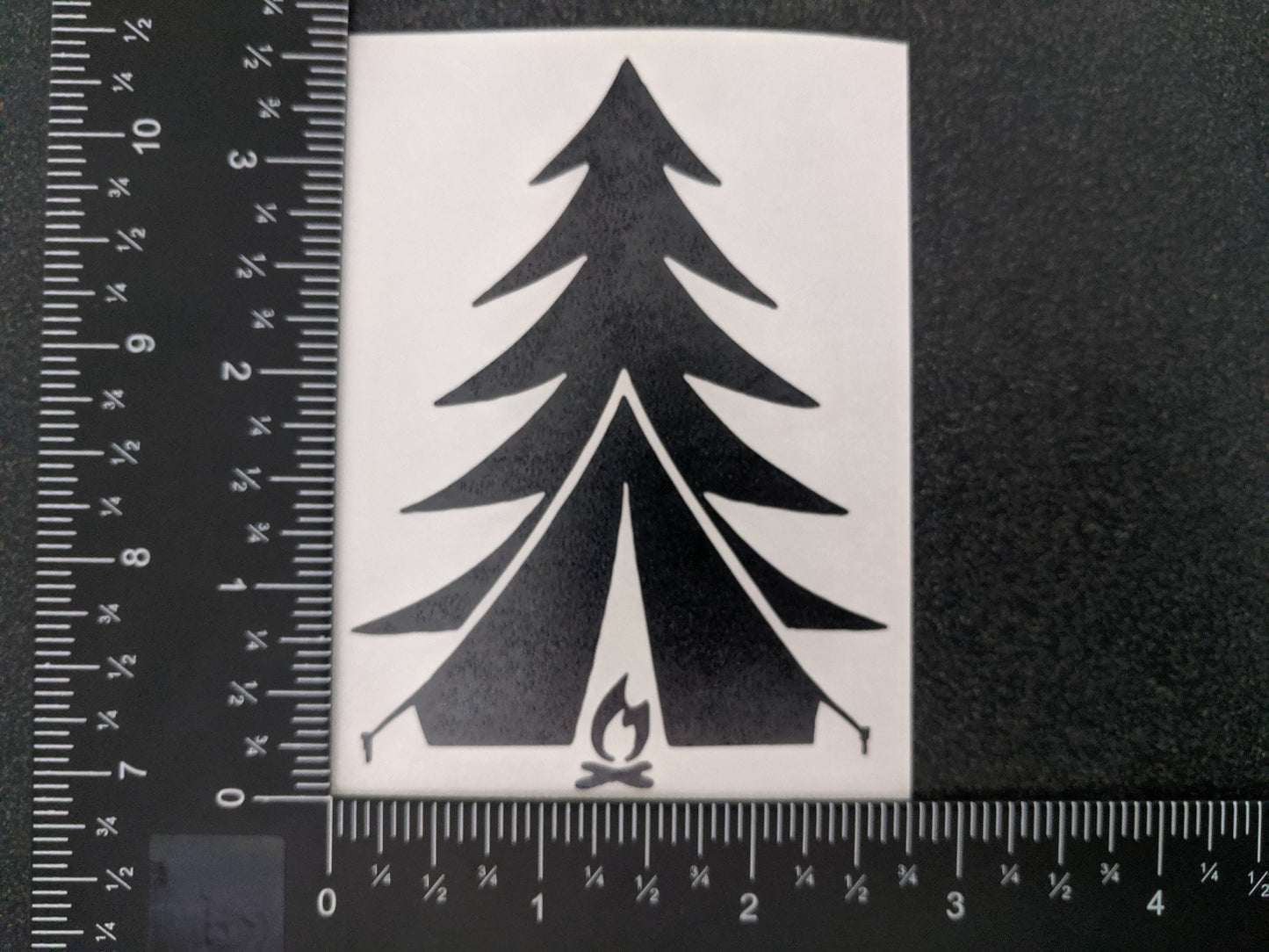 Camping Tent Decal 4-Pack