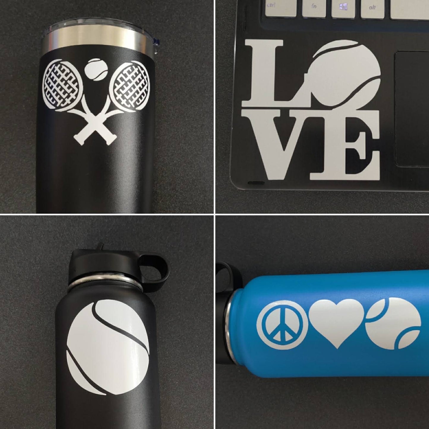 Tennis Decals 4 pack