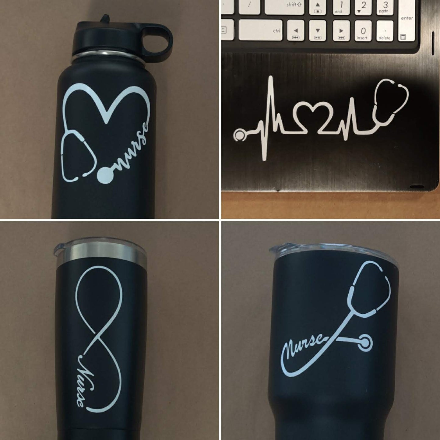 Nurse Stethoscope Decals 4 pack