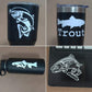 Trout Fishing Decal 4 Pack
