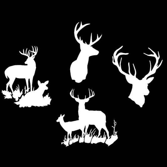 Deer Doe Decal 4 Pack