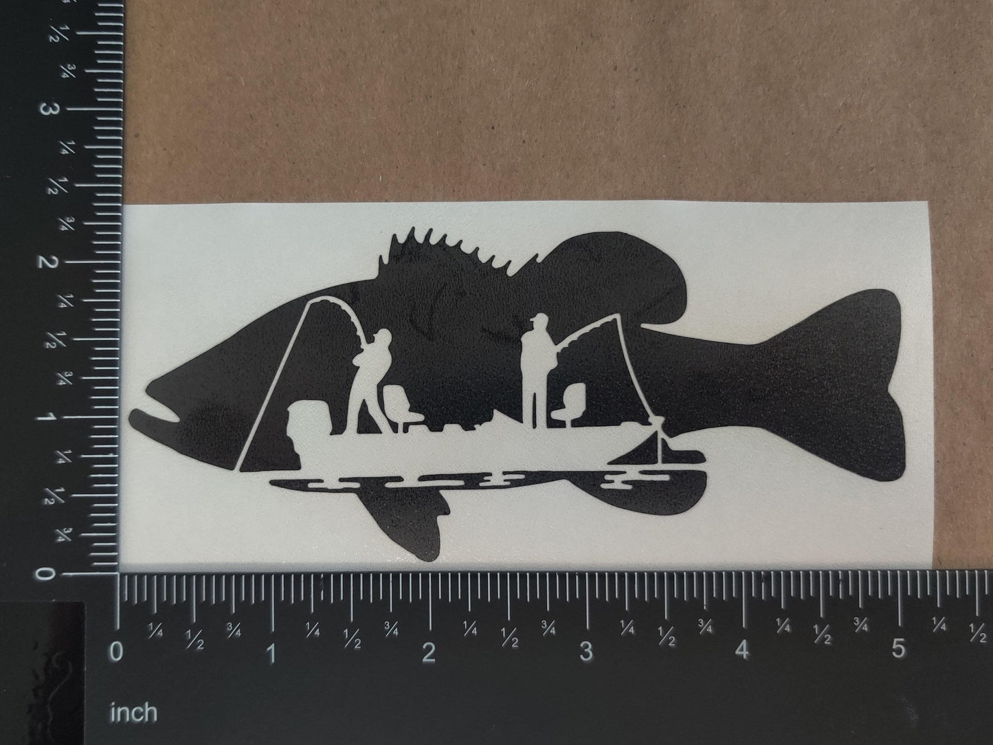 Bass Fishing Decal 4 Pack