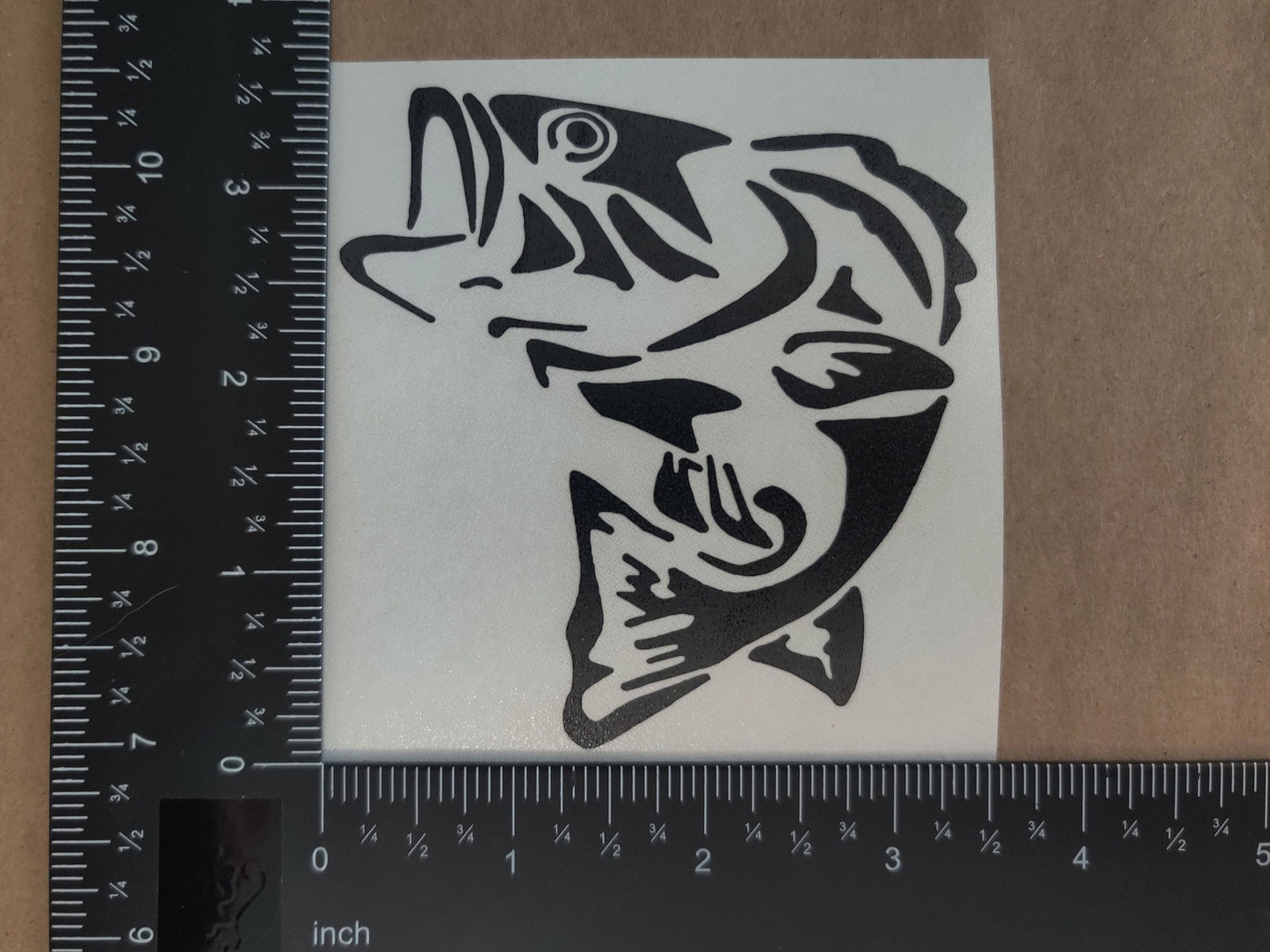 Bass Fishing Decal 4 Pack