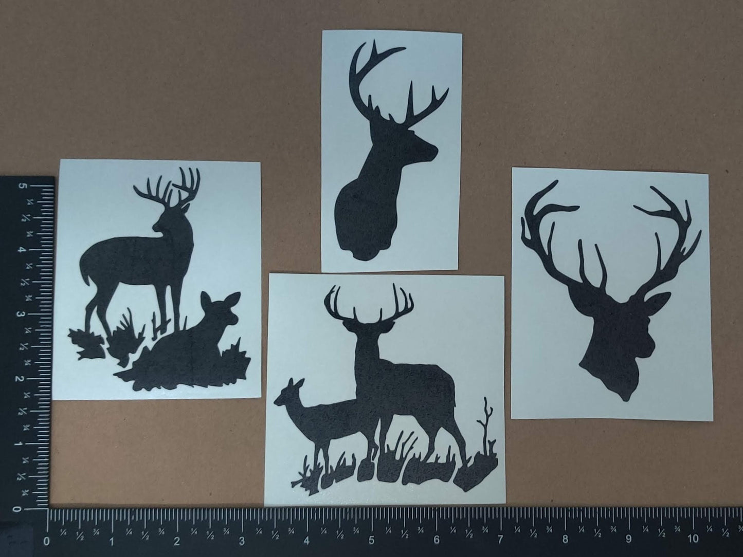 Deer Doe Decal 4 Pack