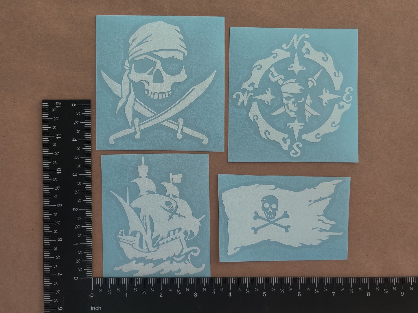 Pirate Decals 4 pack