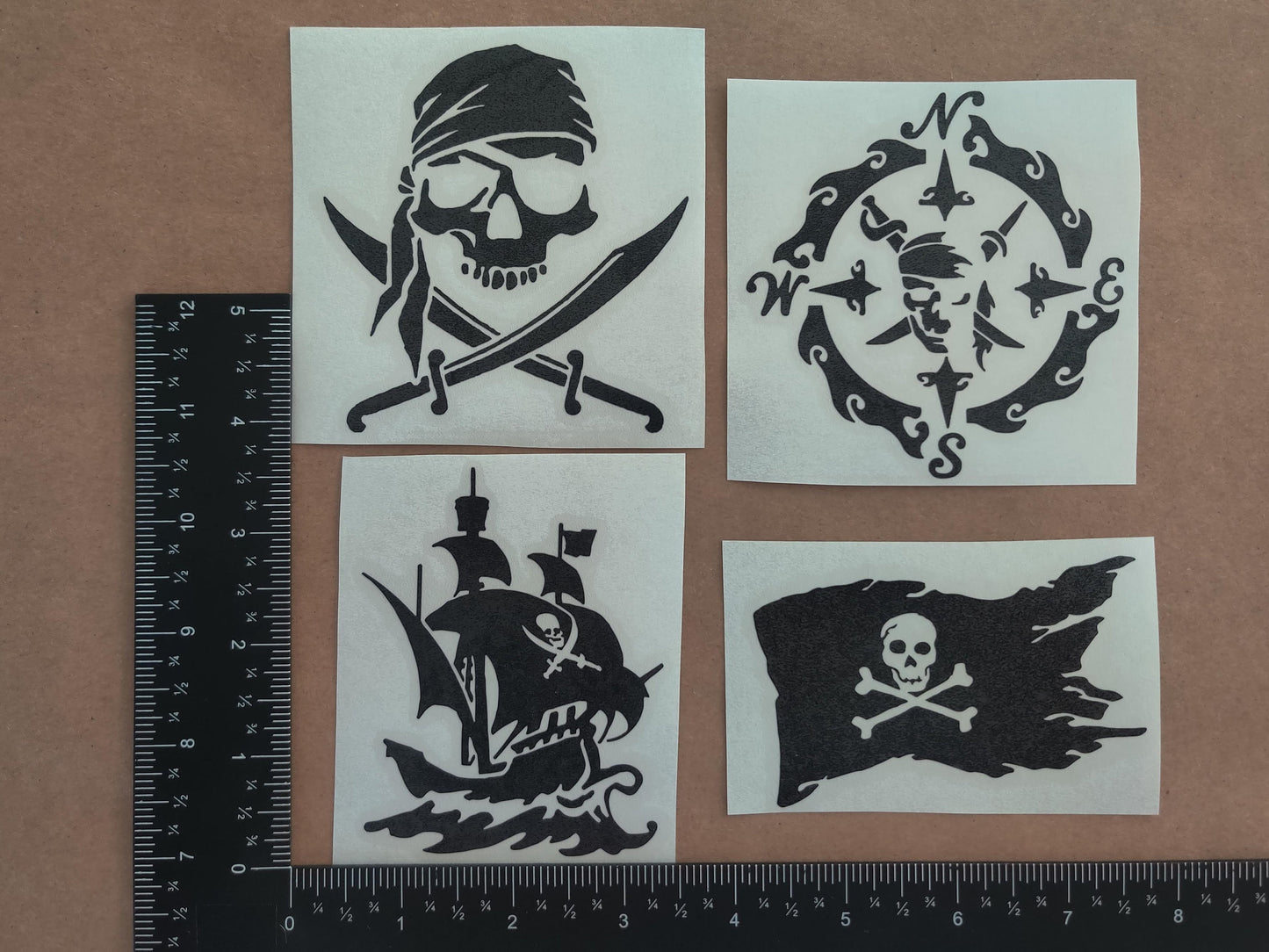 Pirate Decals 4 pack