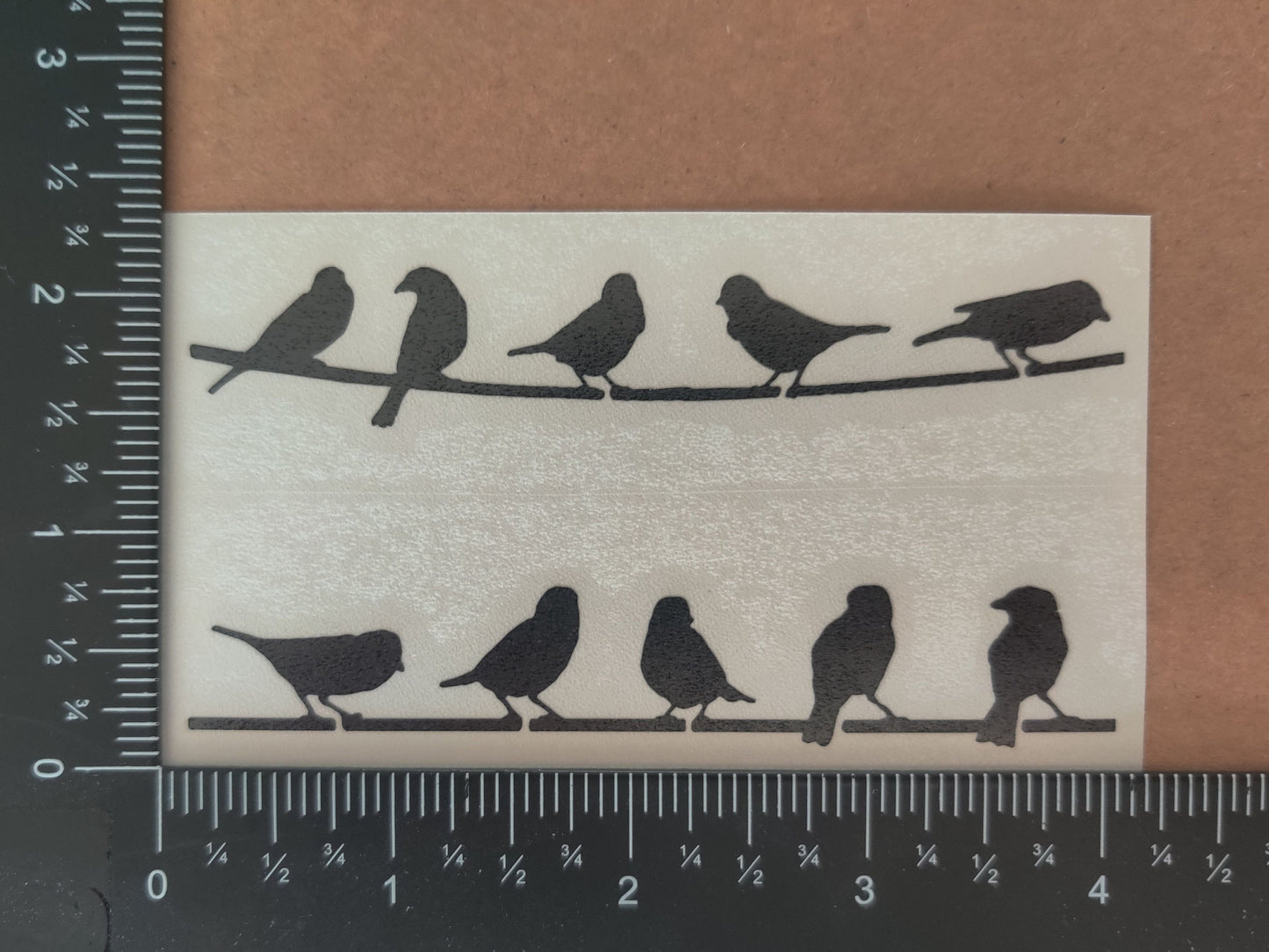 Birds on a wire Decal 4 Pack